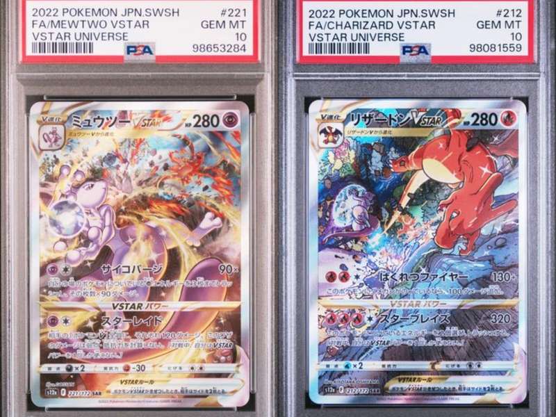 Pokemon Trading Cards Graded PSA 10 Charizard Mewtwo Jp