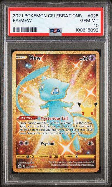 Pokemon Trading Cards Graded PSA 10 Mew