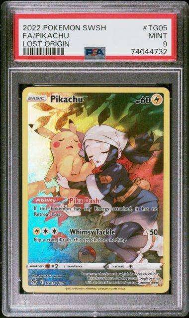 Pokemon Trading Cards Graded PSA 9 Pikachu