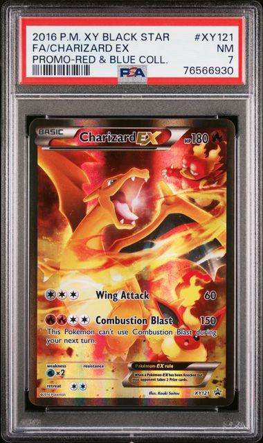 Pokemon Trading Cards Graded PSA 7 Charizard Ex