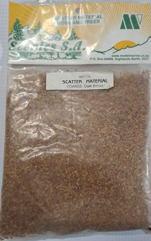 Model Trains HO 1 x Scatter Material - Medium Brown Coarse