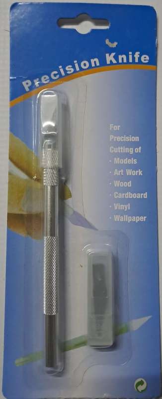 Model Trains 1 x Precision knife with spare blades New