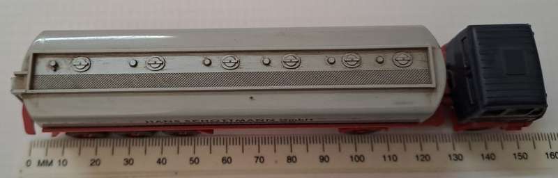 Model Trains/Cars HO 1 x Wiking Truck & Hans Schottmann Tanker Trailer.