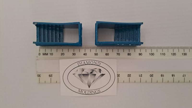 Model Trains HO 1 x Platform Subway (x2) - 36mm x 17mm x 19mm