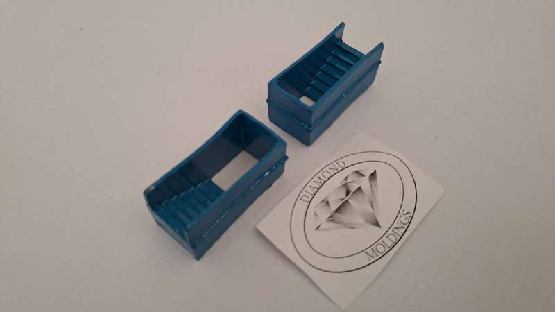 Model Trains HO 1 x Platform Subway (x2) - 36mm x 17mm x 19mm