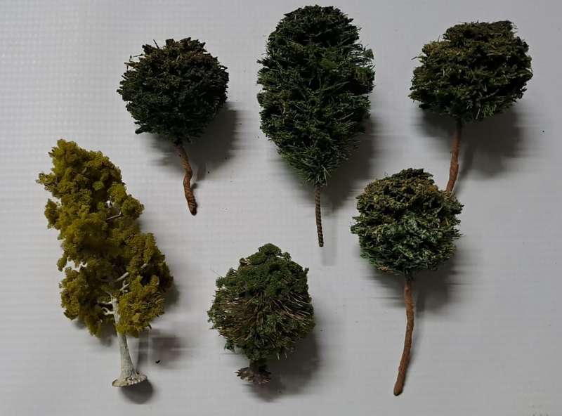 Model Trains 1:87 HO - Trees (pack of 6)
