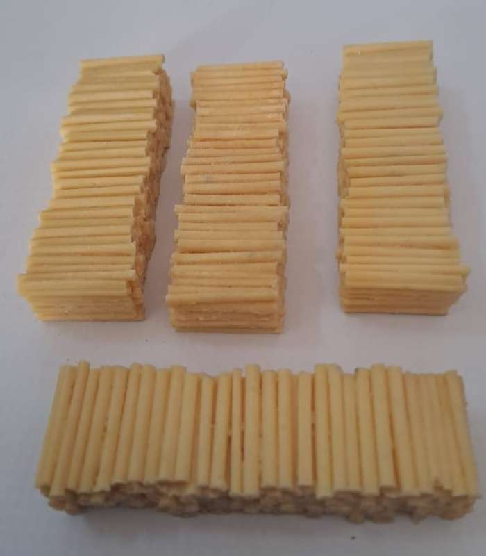 Model Trains HO 4 x Wood piles for Sawmill or flatbed (Unpainted)