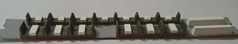 Model Trains HO 1 x Trans Karoo Dinning Car Seats. (Painted)