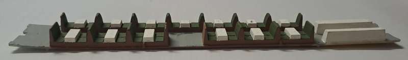 Model Trains HO 1 x Trans Karoo Dinning Car Seats. (Painted)