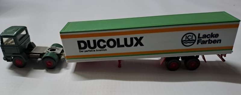 Model Trains 1:87 HO 1 x Wiking Mercedes-Benz truck & trailer Lacke Farben.