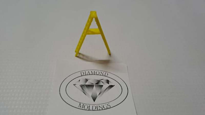 Model Trains 1:87 HO - Step Ladder. - 35mm x 8mm x 47mm
