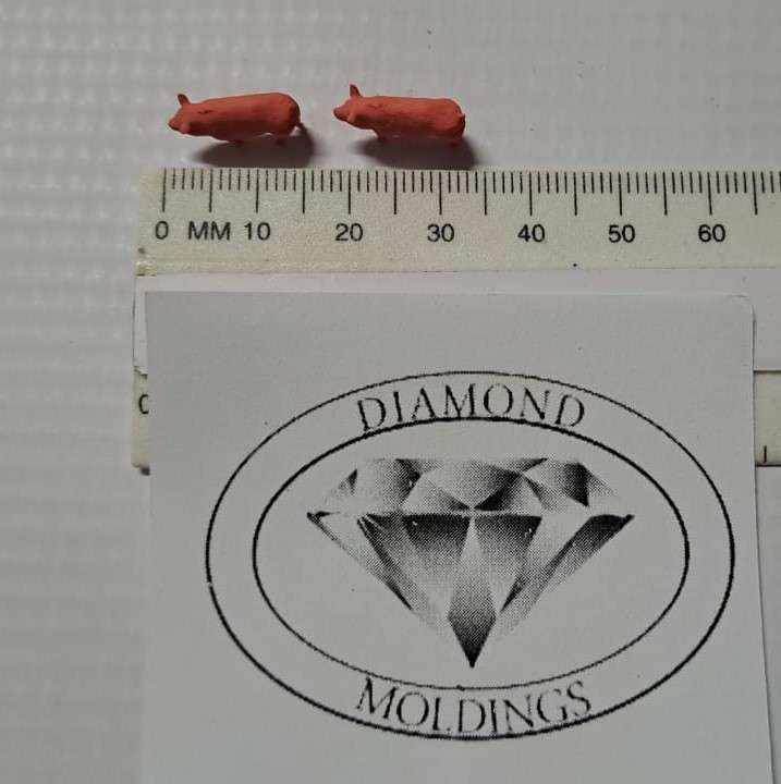Model Trains 1:87 HO - Animals - Pigs (x2)