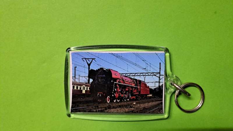 Trains Keyrings - Old Red Devil / "Rooiduiwel" - 70mm x 50mm x 4mm