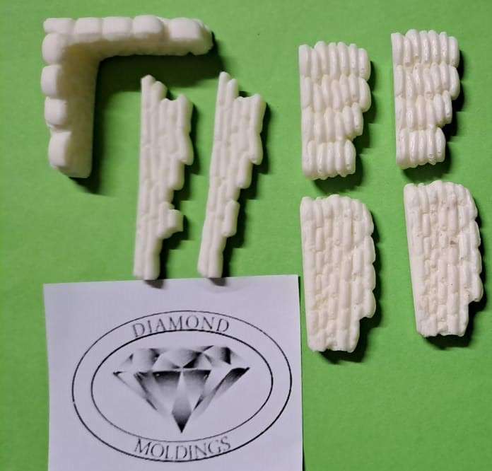 Model Trains HO - Walls - Sand Bags (x7) - + - 230mm in total.