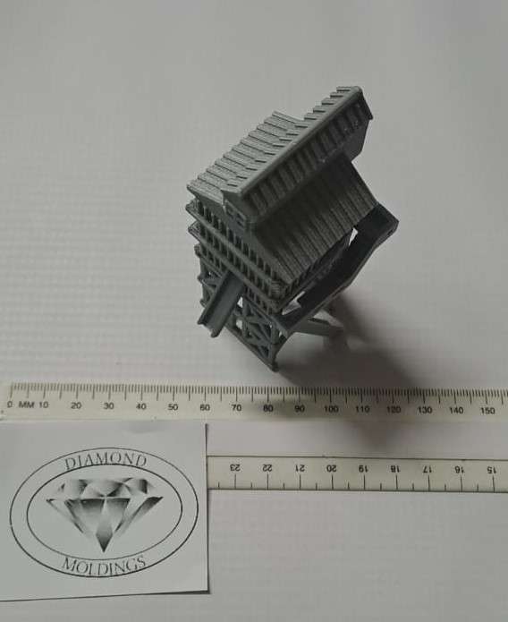 Model Trains N-Scale - 1 x Coal Tower (kit) - 57mm x 55mm x 95mm