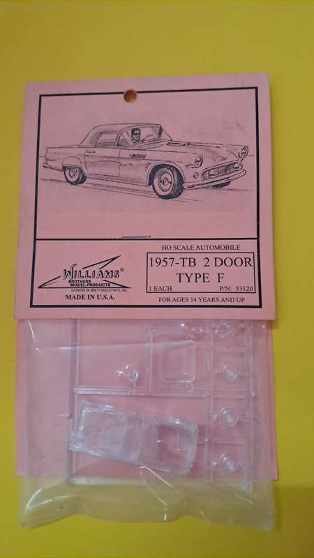 Model Trains/Car 1/87 Scale 1 x 1957 2 Door Type F kit.
