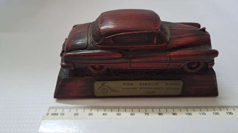 Car Trophy - The Piston ring Annual Attendance award 2008