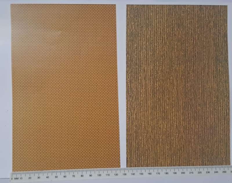 Model Trains 1:87 HO 1 x Printed gloss paper to stick on buildings. (125mm x 200mm) x2