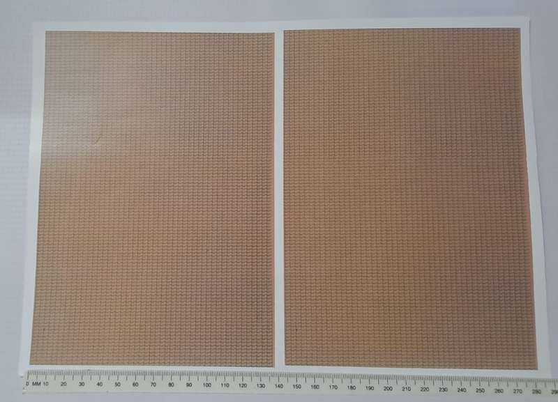 Model Trains 1:87 HO 1 x Printed gloss paper to stick on buildings. (138mm x 197mm) x2