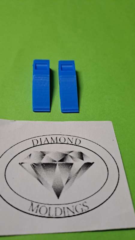 Model Trains 1/87 H0 - Ramps for Cars (x2, Blue)
