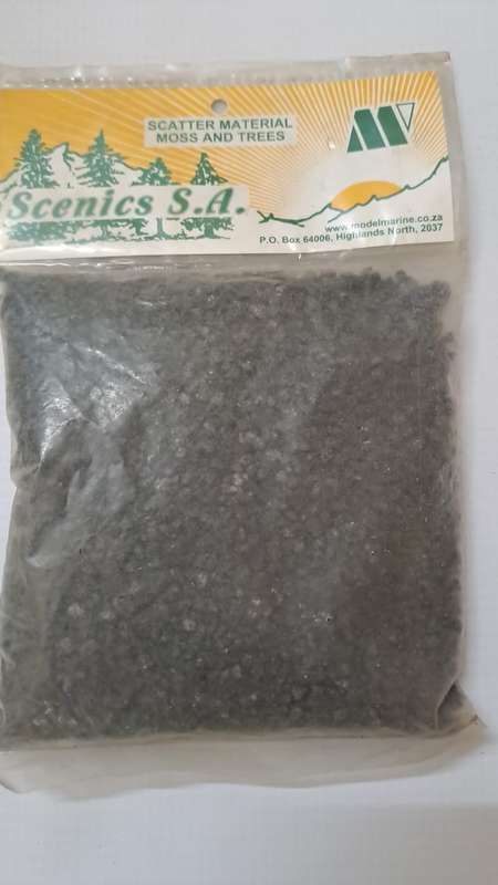 Model Trains HO 1 x Ground Cover Material - Coarse light Black (+ - 412g)