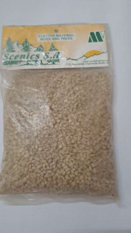 Model Trains HO 1 x Ground Cover Material - Coarse Light Brown (+ - 441g)