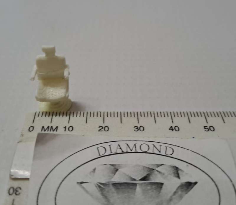 Model Trains 1:87 HO - Barber Chair - 10mm x 12mm x 20mm