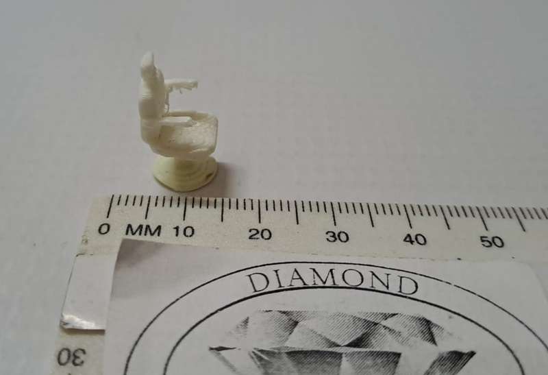 Model Trains 1:87 HO - Barber Chair - 10mm x 12mm x 20mm