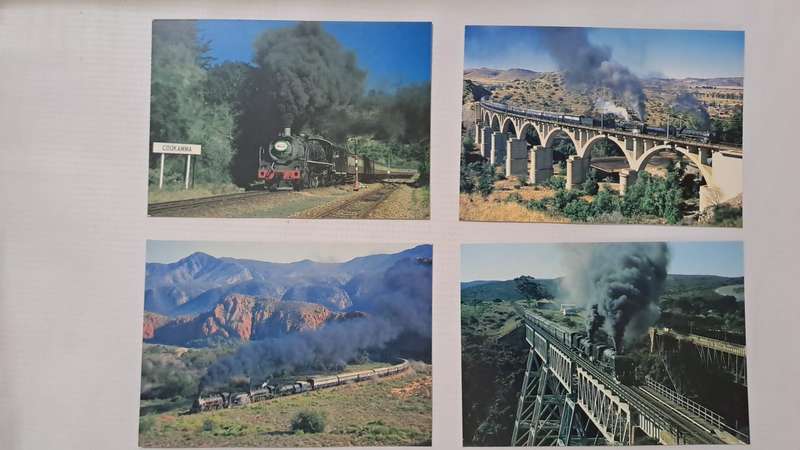 Trains Postcards 4 x Steam Lot.1 Postcards are all unused and new.