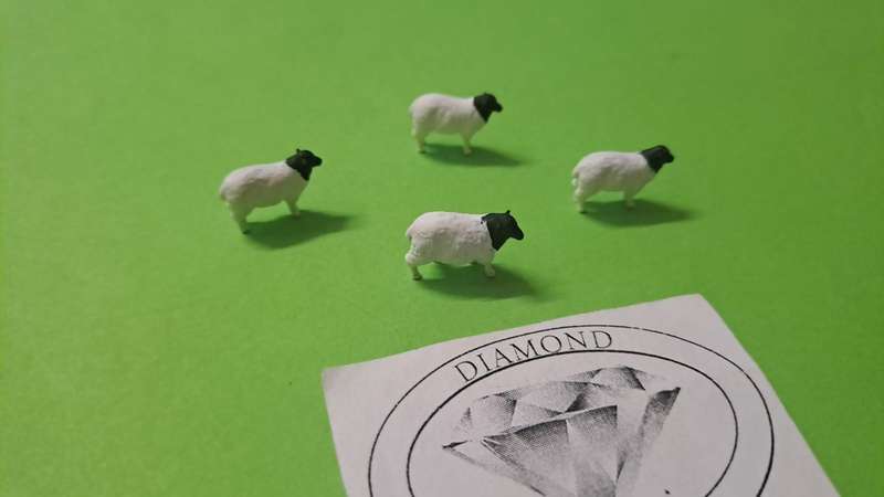 Model Trains 1:87 HO - Animals - Dorper Sheep (x4)
