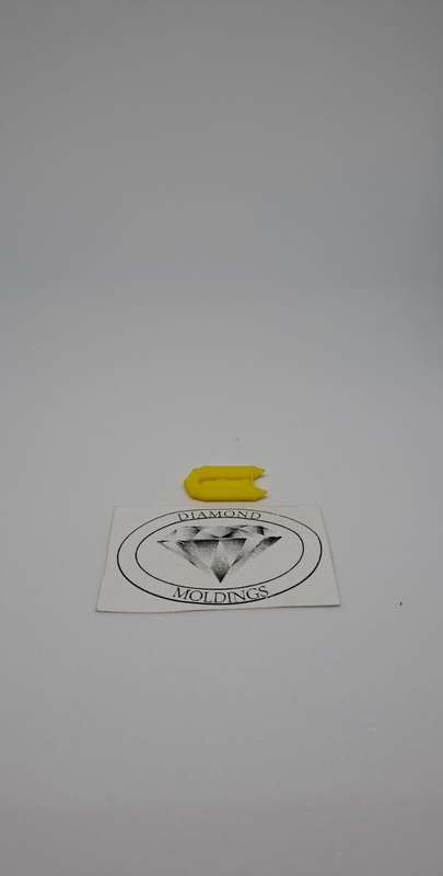 Model Trains N - Scale - Boat Rubber Dinghy (Yellow) - 22mm x 12mm x 3mm
