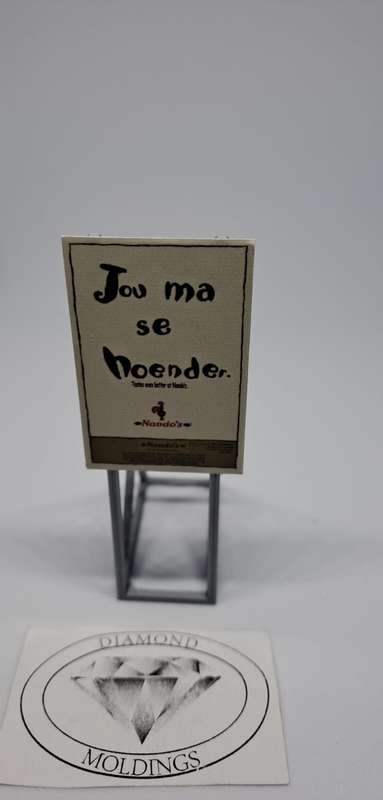 Model Trains HO 1 x Billboard 1990 + Nando's - Jou ma se hoender. - 30mm x 41mm x 82mm