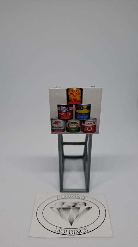 Model Trains HO 1 x Billboard 1960 + Oil - 30mm x 41mm x 82mm
