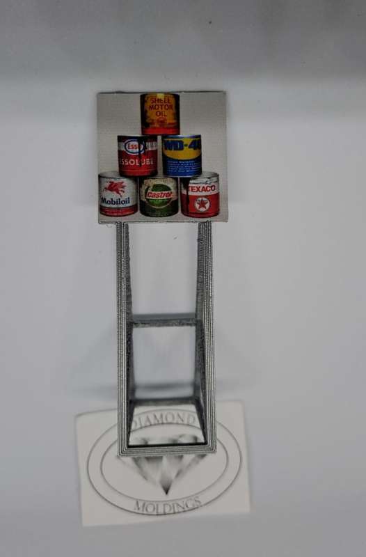 Model Trains HO 1 x Billboard 1960 + Oil - 30mm x 41mm x 82mm