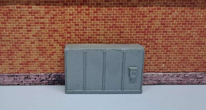 Model Trains HO 1 x Electrical Box Long - 42mm x 12mm x 25mm