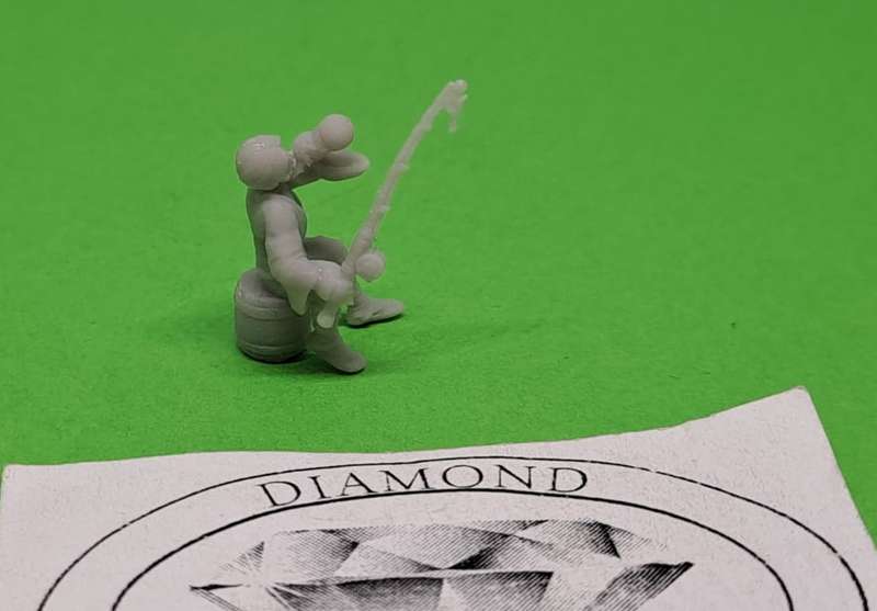 Model Trains 1/72 00 - People - Drunken Fisherman (x1) Unpainted