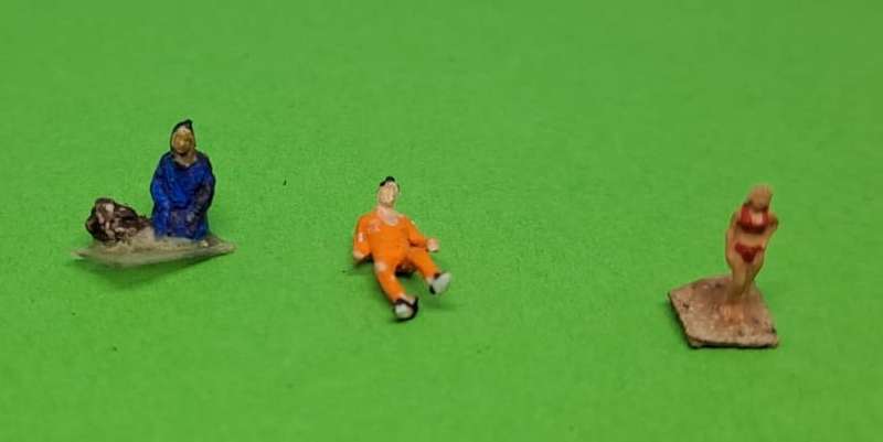 Model Trains N Scale 1 x Pack of 3 Figures.