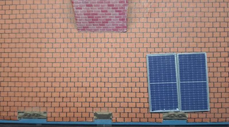 Model Trains 1:87 HO - Solar Panels Blue (x2) - 25mm x 13mm x 1mm