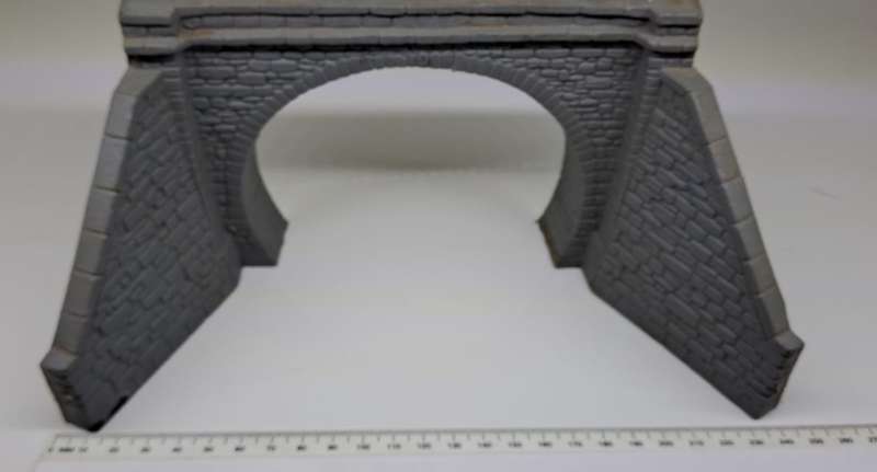 Model Trains HO-Scale 1 x Plastic double tunnel entrance. See pics. 240 x 110mm