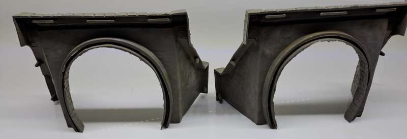 Model Trains HO-Scale 2 x Plastic single tunnel entrances. See pics. 145 x 90mm