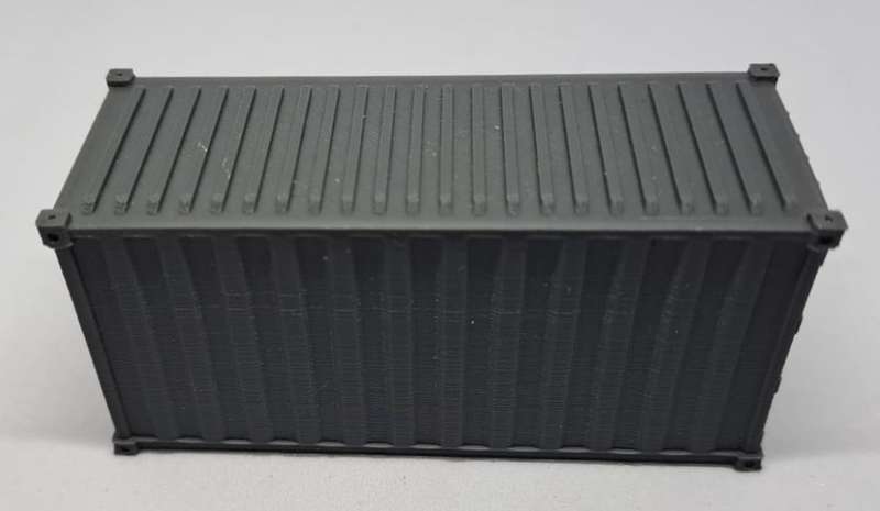 Model Trains HO-Scale 1 x 3D Printed Container. 70 x 27 x 32mm