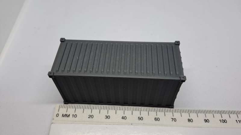 Model Trains HO-Scale 1 x 3D Printed Container. 70 x 27 x 32mm