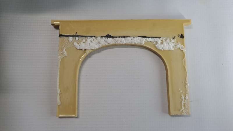 Model Trains HO-Scale 1 x Resin double tunnel entrance. See pics. 155 x 115mm