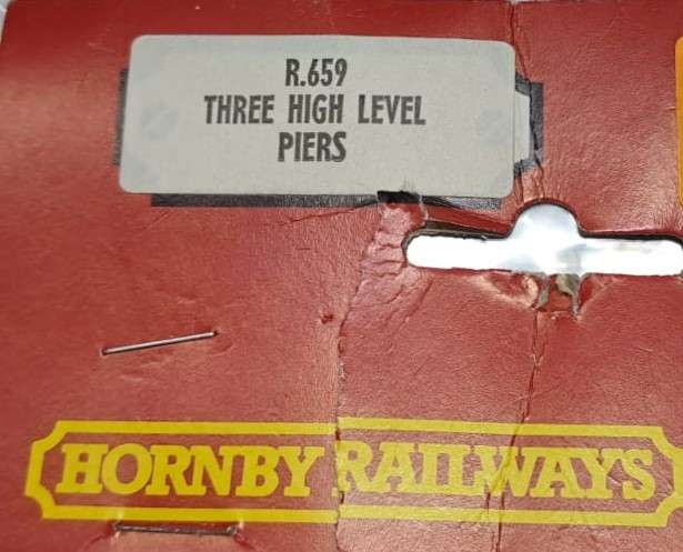 Model Trains H0 Scale 1 x Hornby Three High Level Piers Girder Bridge. 160 x 60 x 10mm Kit as is.