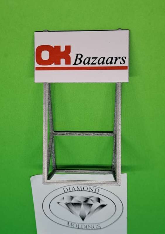 Model Trains HO 1 x Billboard 1900 + OK Bazaars - 50mm x 41mm x 82mm