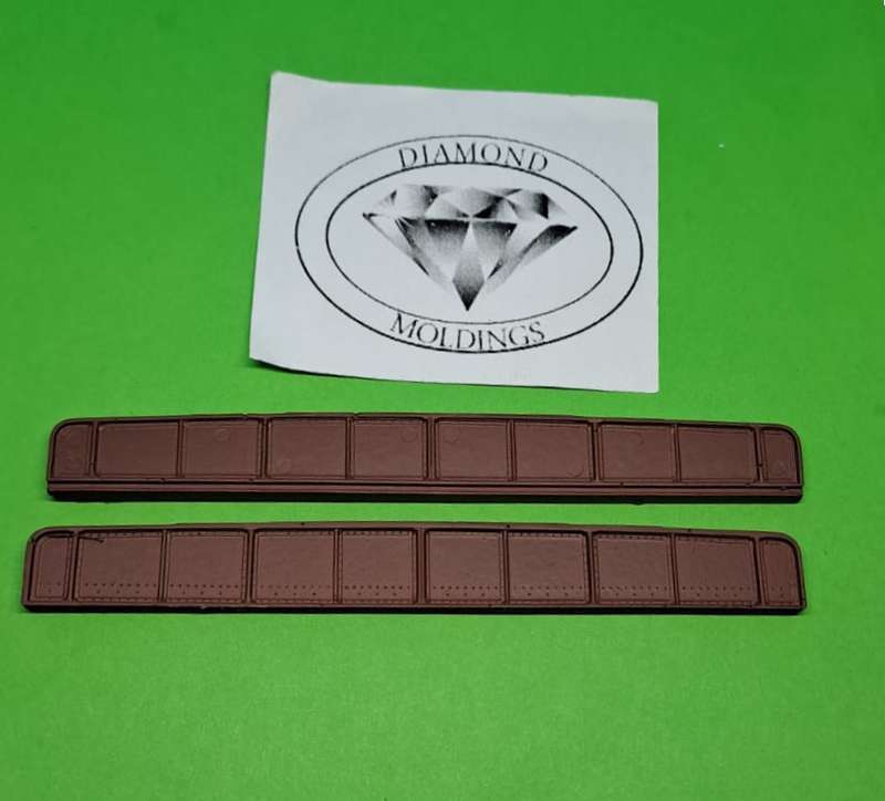 Model Trains N Scale - Plated Bridge Panels (x2) - 113mm x 3mm x 12mm