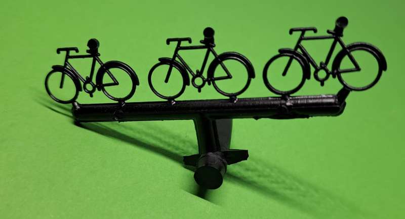 Model Trains HO 3 x Bicycles