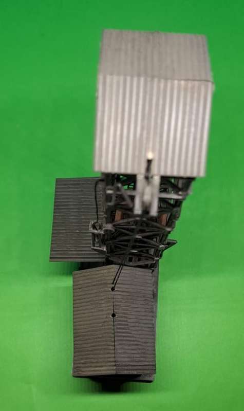 Model Trains HO/N Scale - Coal Tower, was on H0 layout, but looks like N-Scale 88mm x 39mm x 140mm.