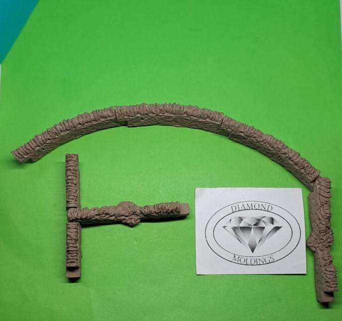Model Trains HO - 1 x Hedges Set 2 Curved & Various (x6) - Various