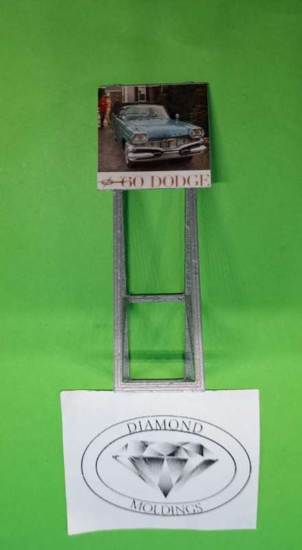 Model Trains HO 1 x Billboard 1950 + Dodge - 30mm x 41mm x 82mm